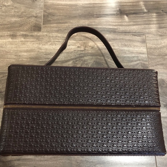 Carolina Herrera Accessories - CAROLINA HERRERA authentic brown leather case/ bag